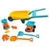 Imagen de Juego de playa, carretilla grande con 7 accesorios, en red varios colores