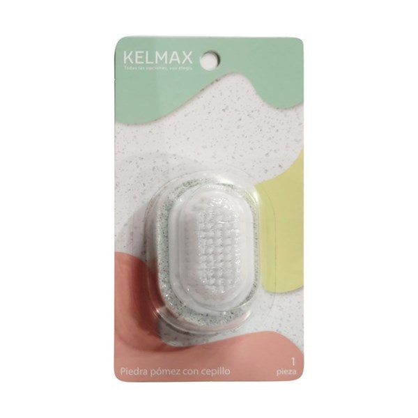Imagen de Piedra pómez con cepillo para uñas, en blister, Kelmax