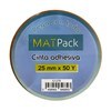 Imagen de Cinta adhesiva Matpack 50ys x25mm, para cintero, PACK x6 rollos