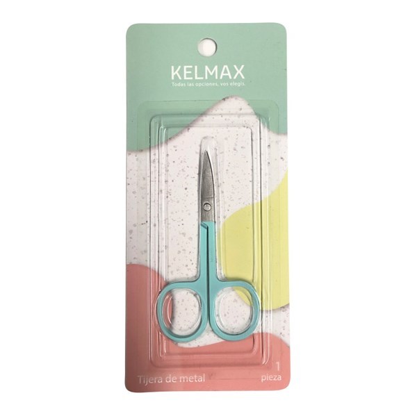 Imagen de Tijera punta curva, en blister, Kelmax