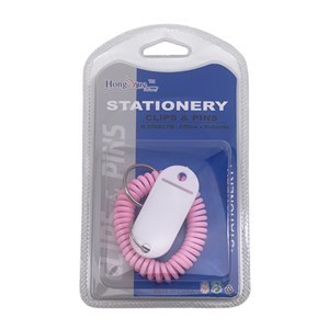 Imagen de Llavero de plástico con identificador, con rulo, en blister, PACKx12 varios colores