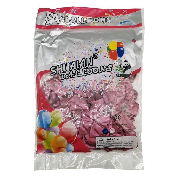 Imagen de Globo 10" CROMADO fucsia, bolsa x50
