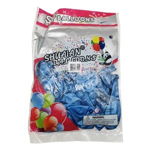 Imagen de Globo 12" CROMADO azul, bolsa x50