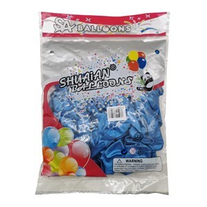 Imagen de Globo 10" CROMADO azul, bolsa x50