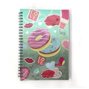 Imagen de Libreta con espiral 80 hojas, varios diseños