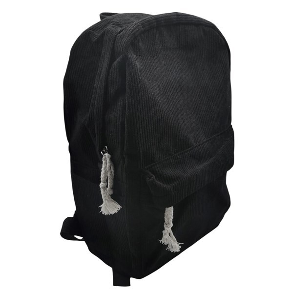 Imagen de Mochila juvenil, de pana con bolsillo frontal y 2 bolsillos laterales, varios colores