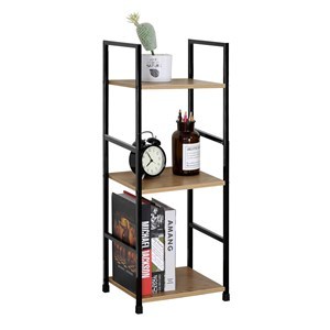 Imagen de Mueble estantería de hierro y MDF, 3 estantes, en caja, Berlina Home