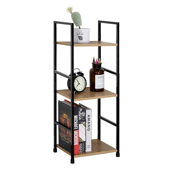 Imagen de Mueble estantería de hierro y MDF, 3 estantes, en caja, Berlina Home