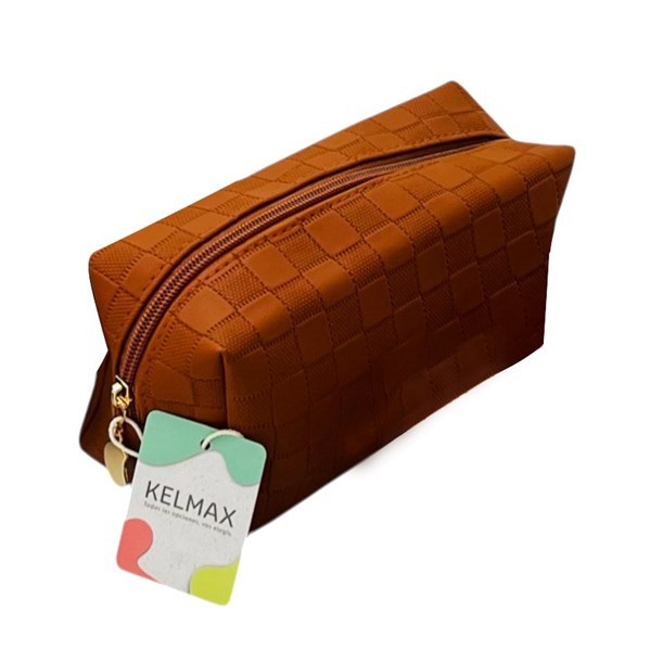 Imagen de Neceser de PU con cierre MARRON, Kelmax
