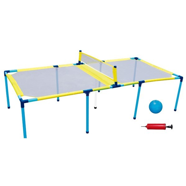 Imagen de Mesa de tenis de mano, encastrable de plástico con inflador y 2 pelotas, en caja