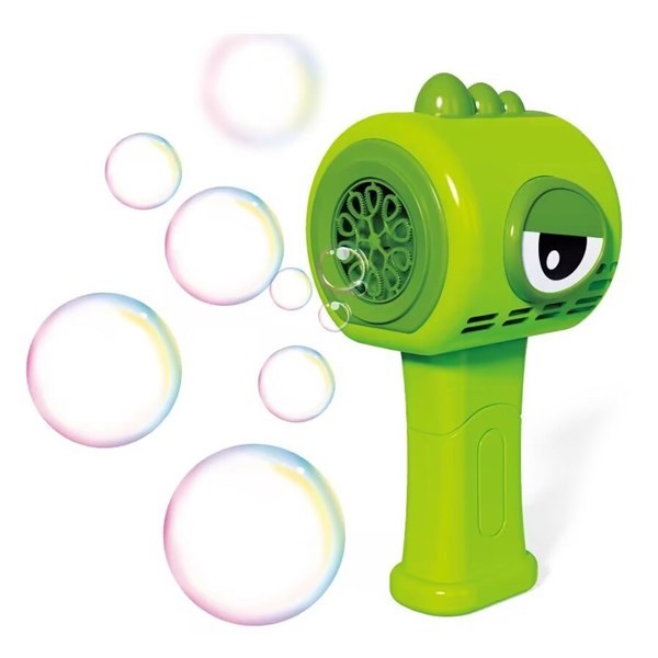 Imagen de Pompero burbujero pistola dinosaurio con luz y sonido, 4AA en caja 2 colores