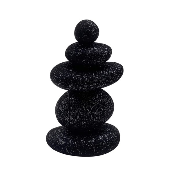 Imagen de Adorno de mesa de resina, piedras apiladas, en caja