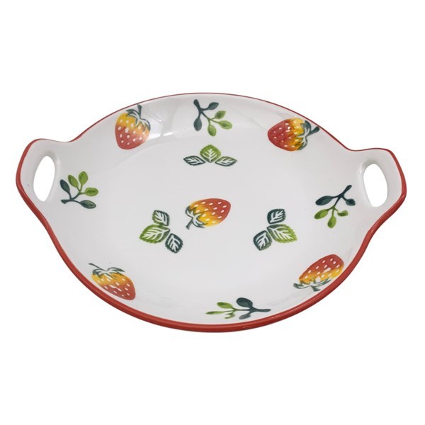 Imagen de Bandeja de cerámica, con diseño frutillas