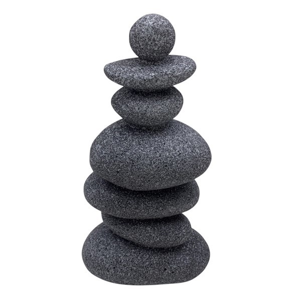 Imagen de Adorno de mesa de resina, piedras apiladas, en caja