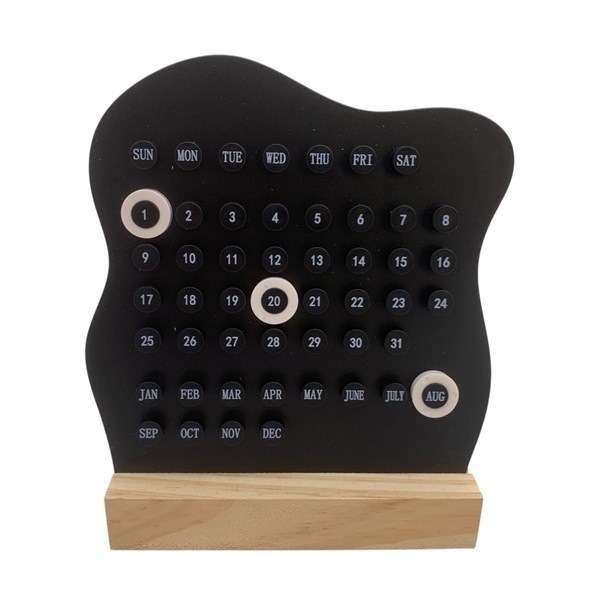 Imagen de Calendario perpetuo base de madera, en bolsa