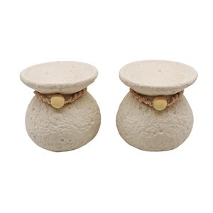 Imagen de Vasija candelabro de cerámica, CAJAx2