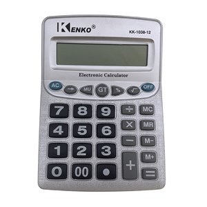 Imagen de Calculadora de mesa, 12 dígitos, 1AA, Kenko, en caja