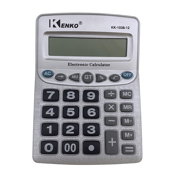 Imagen de Calculadora de mesa, 12 dígitos, 1AA, Kenko, en caja