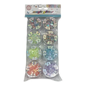 Imagen de Brillantina con formas x8, en bolsa, varios colores