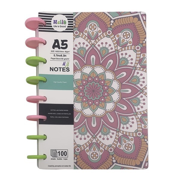 Imagen de Libreta con espiral A5, 100 hojas, varios diseños