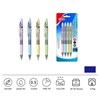 Imagen de Lapicera de gel borrable, x4 AZUL, punta 0.5,en blister BEIFA