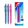 Imagen de Lapicera x3, AZUL, punta 1.0, retráctil en blister, BEIFA