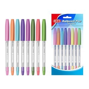 Imagen de Lapicera x8, AZUL, punta 0.7, en bolsa, BEIFA