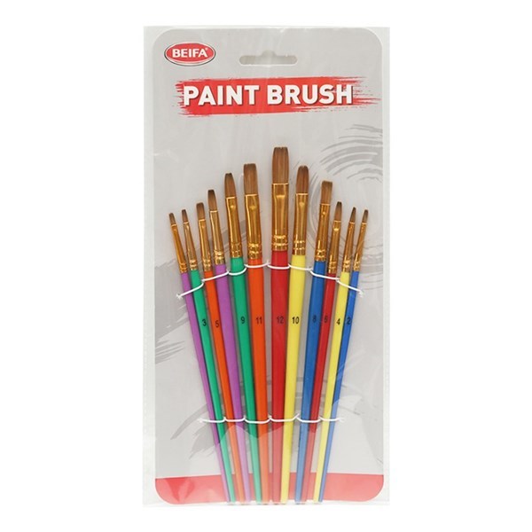 Imagen de Pincel de plástico y nylon x12, en bolsa, BEIFA