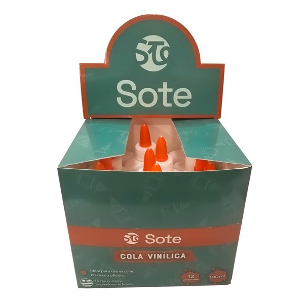 Imagen de Goma de pegar blanca 100ml, SOTE, CAJA x12