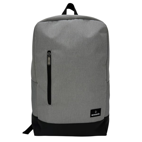 Imagen de Mochila juvenil, de poliéster, bolsillo frontal, AZUL, GRIS, ARMORIC