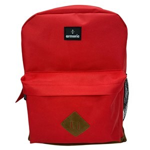 Imagen de Mochila juvenil, de poliéster, bolsillo frontal y 2 laterales, ROJO, ARMORIC
