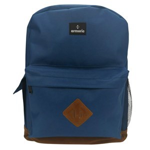 Imagen de Mochila juvenil, de poliéster, bolsillo frontal y 2 laterales, AZUL, ARMORIC