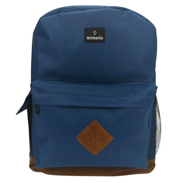 Imagen de Mochila juvenil, de poliéster, bolsillo frontal y 2 laterales, AZUL, ARMORIC