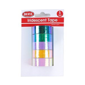 Imagen de Cinta adhesiva color 15mmx2m x5 en blister BEIFA