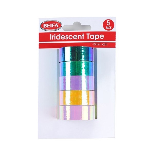 Imagen de Cinta adhesiva color 15mmx2m x5 en blister BEIFA