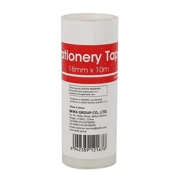 Imagen de Cinta adhesiva 18mmx10m x6 BEIFA