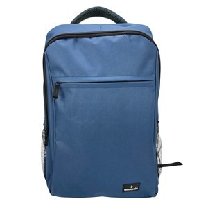 Imagen de Mochila para computadora, de poliéster, 2 bolsillos frontales y 2 laterales, AZUL, ARMORIC