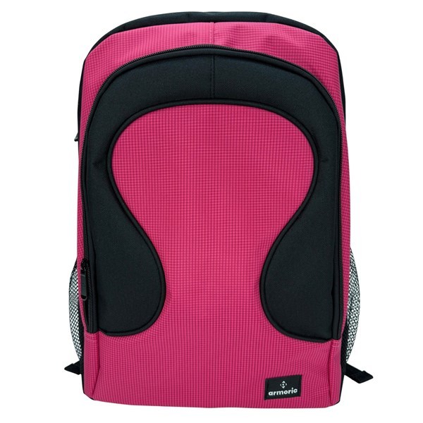 Imagen de Mochila juvenil, de poliéster,con bolsillo frontal y 2 laterales, ROSADO, ARMORIC