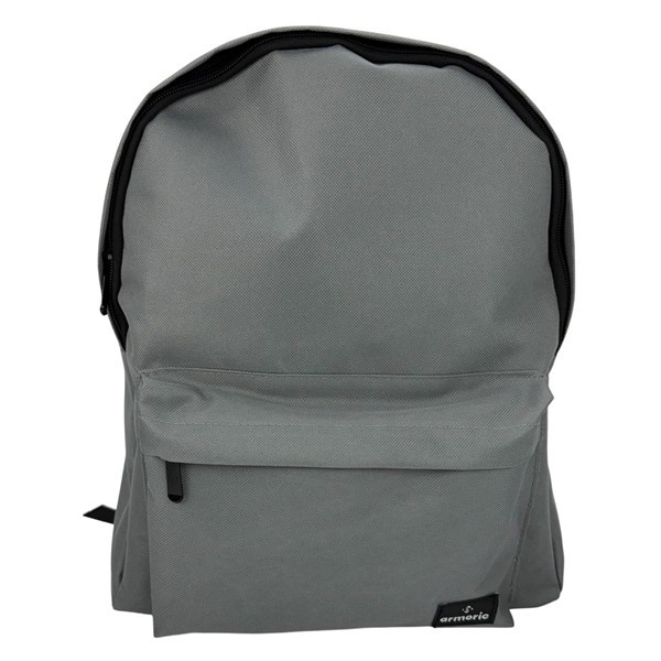 Imagen de Mochila juvenil, de poliéster, bolsillo frontal, GRIS, ARMORIC