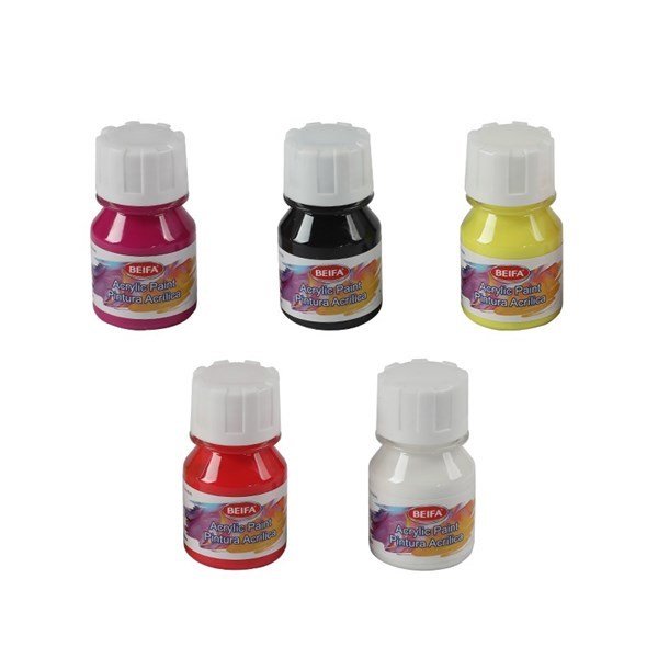 Imagen de Pintura acrílica, frasco de 50ml, colores surtidos   BEIFA