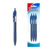 Imagen de Lapicera semigel x3, AZUL, punta 0.7, retráctil, en bolsa BEIFA
