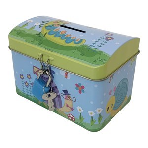 Imagen de Alcancía de lata con candado, varios colores