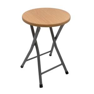 Imagen de Banco de madera patas de hierro, plegable