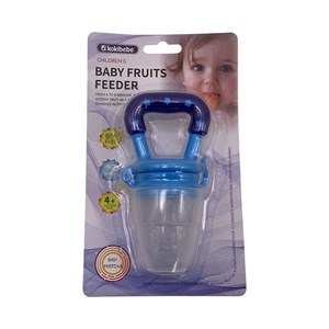 Imagen de Chupete con mordillo para fruta, con tapa, en blister varios colores