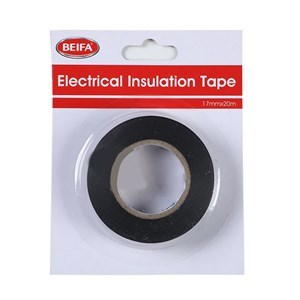 Imagen de Cinta aisladora PVC 17mmx20m NEGRO en blister BEIFA