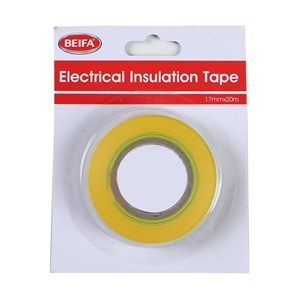 Imagen de Cinta aisladora PVC 17mmx20m AMARILLO en blister BEIFA