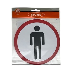 Imagen de Cartel señalizador autoadhesivo, caballero, PACK x12