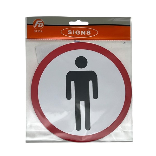 Imagen de Cartel señalizador autoadhesivo, caballero, PACK x12