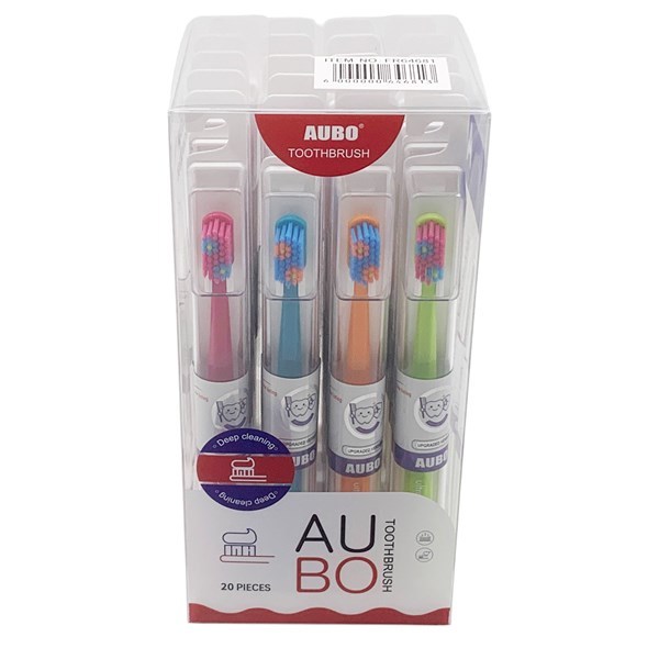 Imagen de Cepillo de dientes para adulto, con estuche de plástico, CAJAx20