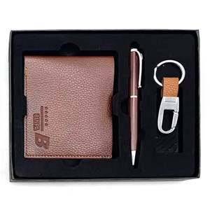 Imagen de Billetera de caballero, llavero y lapicera, en caja